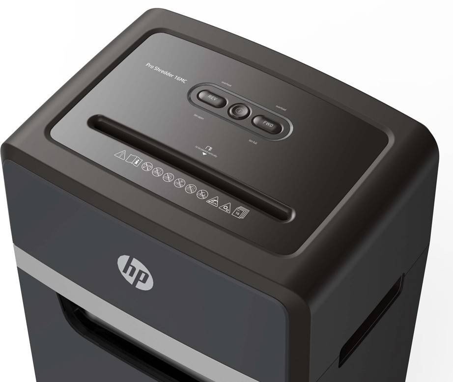 Знищувач документів HP OneShred 16MC, A4, 80g х 16 листів, 2*15, 30 л, P-5 Винница - изображение 5