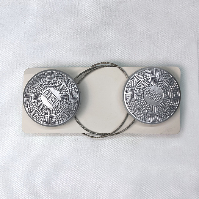 Магниты для штор и гардин Родос набор 2 шт Серебристый (81-125) Киев - изображение 5