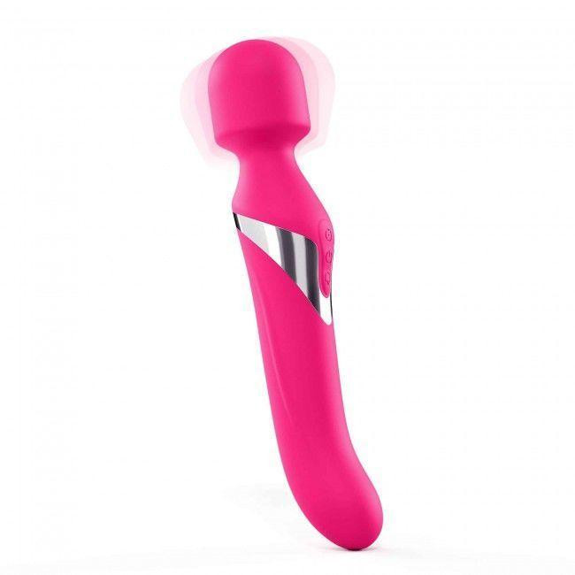 Вибромассажер 2в1 Dorcel Dual Orgasms Magenta классический массажер и вибратор с жемчужным массажем Sex Aura Киев - изображение 2