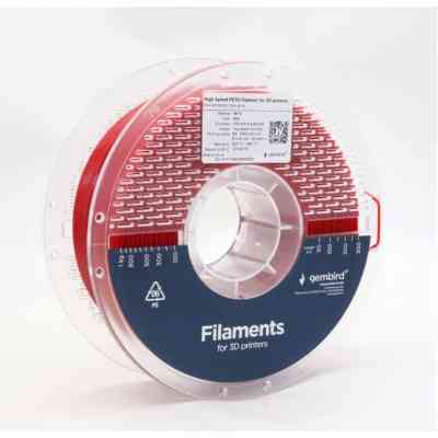 Пластик для 3D-принтера Gembird PETG High Speed, 1.75 мм, 1 кг, red (3DP-PETG1.75HY-01-R) Вінниця