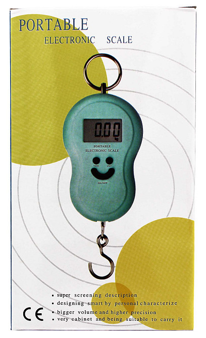 Кантер электронный Portable electronic scale 50кг (Обычный ) смайлик Днепр - изображение 2