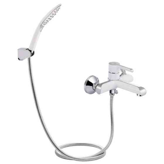 Змішувач для ванни з душовим гарнітуром Qtap Grand QTGRAWCR006 Chrome/White Харків