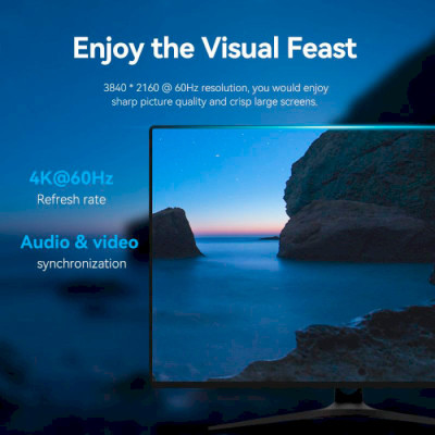 Кабель DisplayPort M - M 3.0м, V1.2, 4K 60 Гц 3D Dolby 7.1 Vention Винница - изображение 8