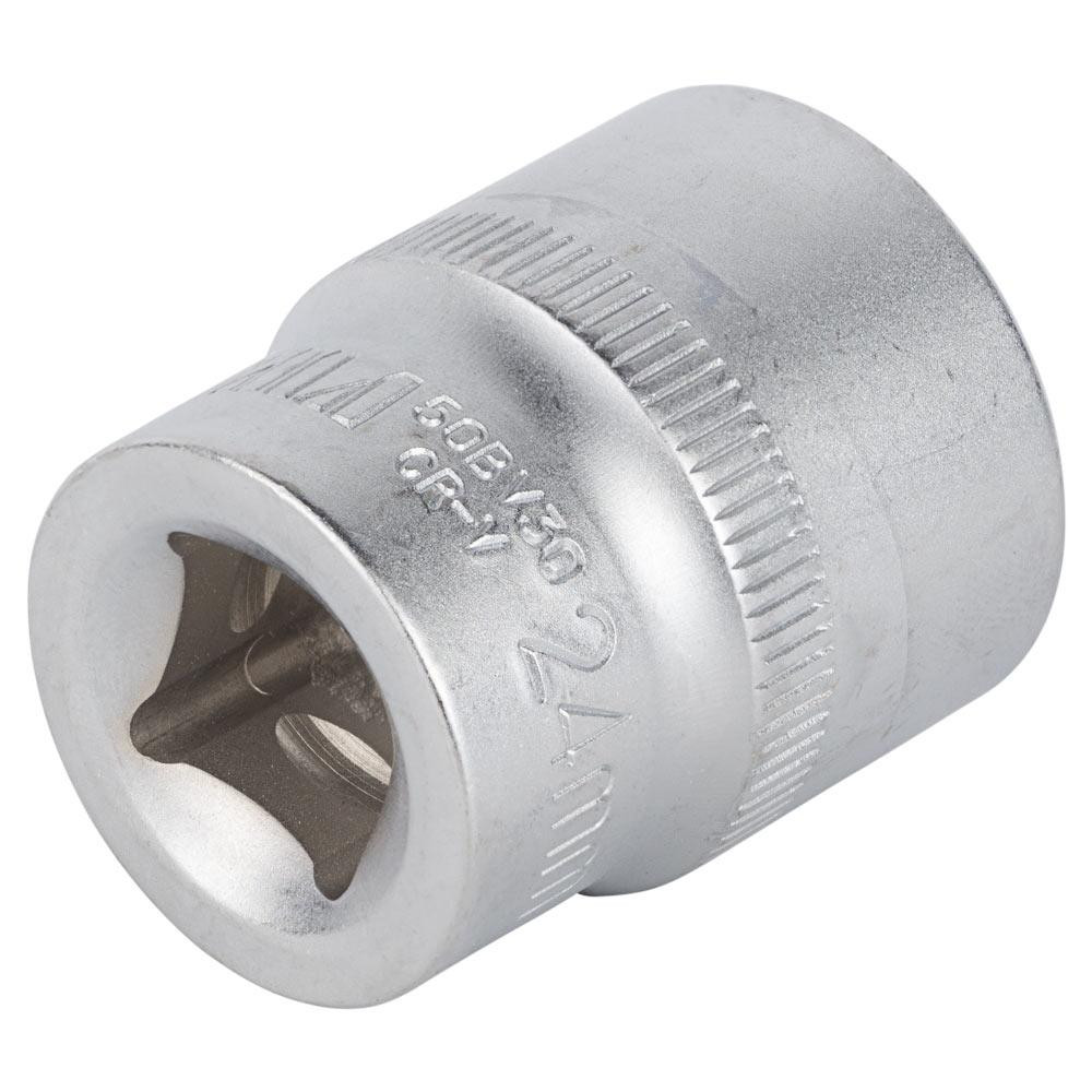 Насадка шестигранна коротка 1/2" 24 мм CrV mid SIGMA (6071241) Київ - фото 4
