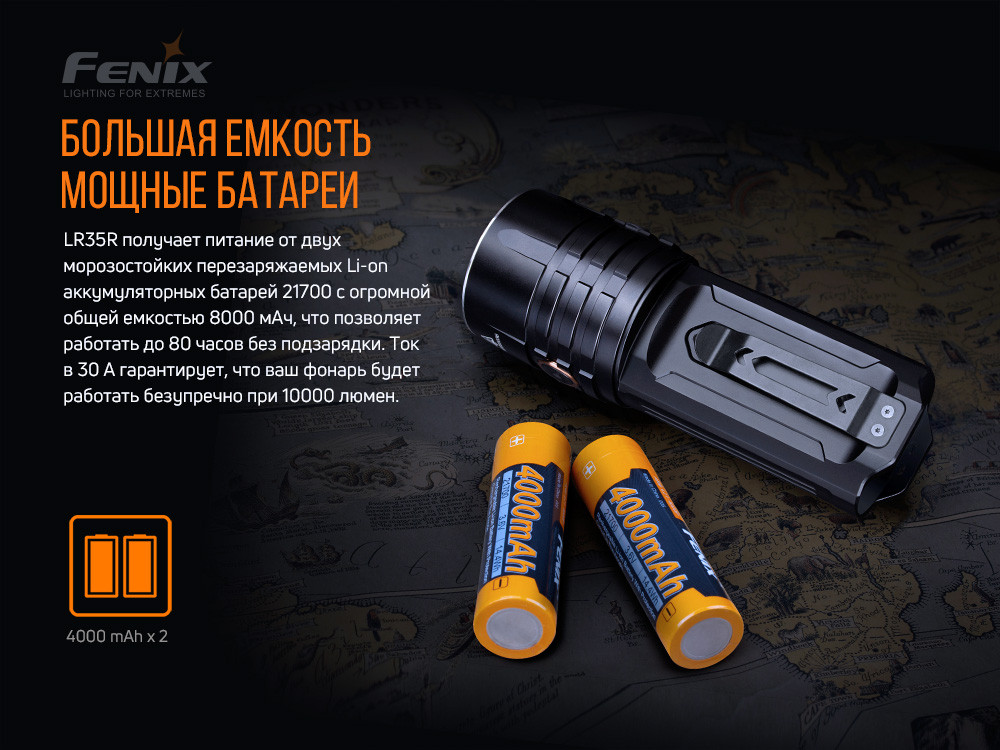Ліхтар ручний Fenix LR35R Київ - фото 11