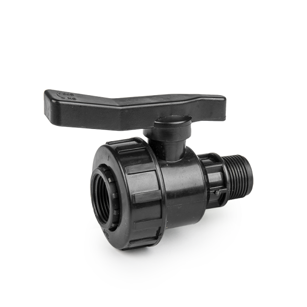 Кран для труб PE, GW1", із зовнішньою різзю 1", PN10, GW1", із зовнішньою різзю 1", DSRA10VF1M1 Київ - фото 1