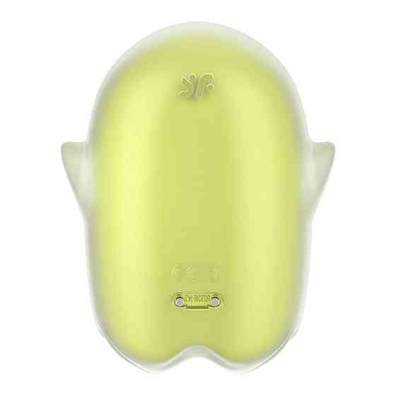 Вакуумний кліторальний стимулятор з вібрацією Satisfyer Glowing Ghost Yellow, світиться в темряві Sex Aura Київ