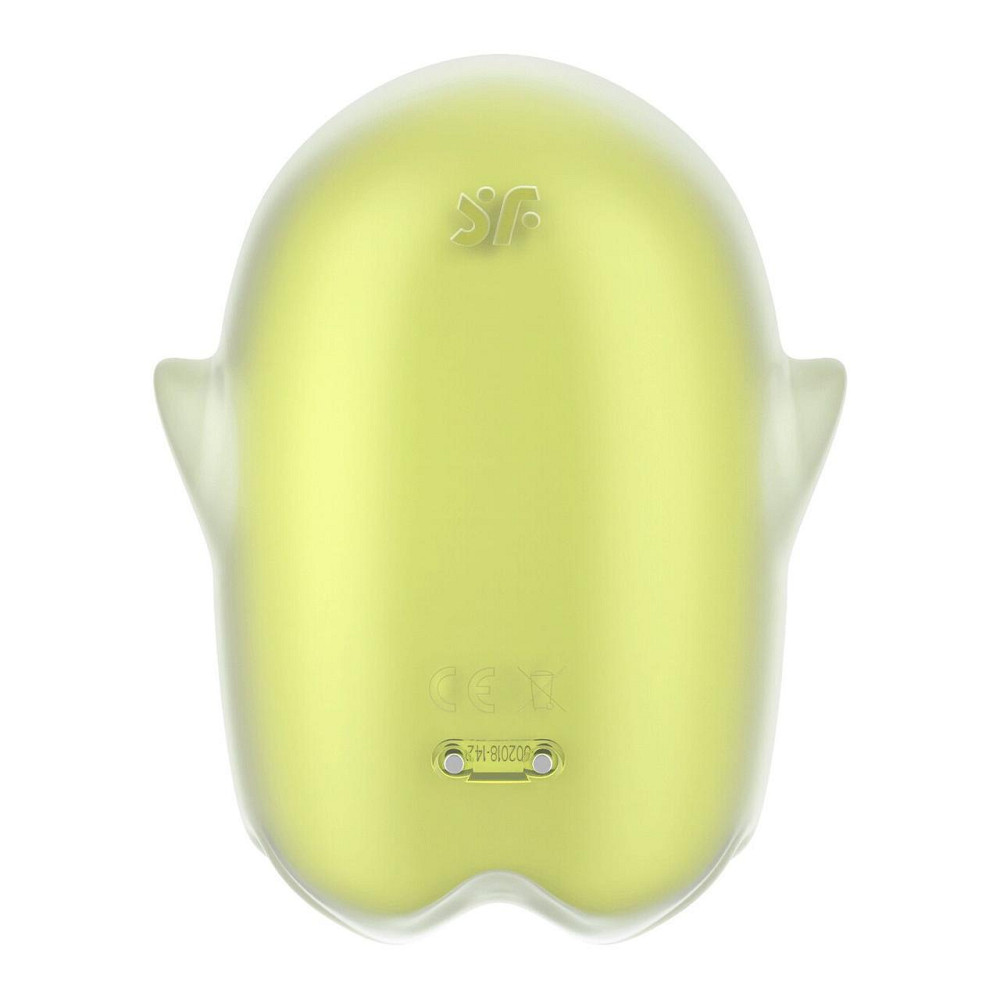 Вакуумний кліторальний стимулятор з вібрацією Satisfyer Glowing Ghost Yellow, світиться в темряві Sex Aura Київ - фото 5