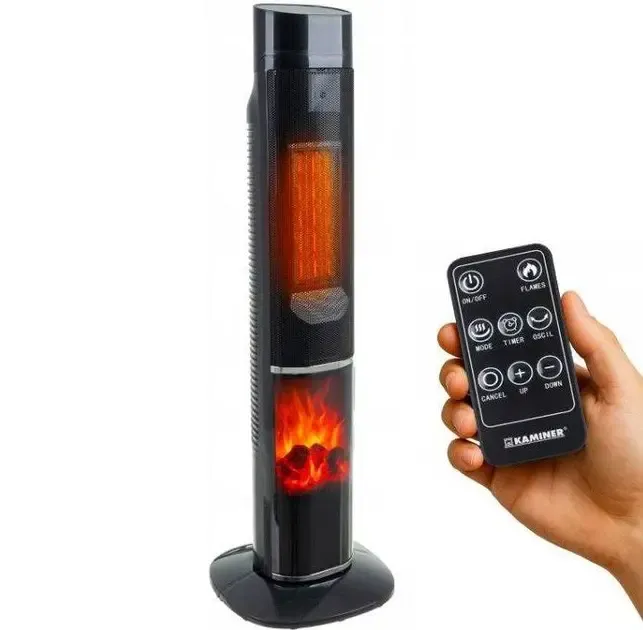 Колонный тепловентилятор Teesa 2000W с имитацией камина Коломыя - изображение 1