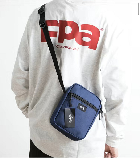 Сумка через плече Stussy 19x16 синій Запоріжжя - фото 3