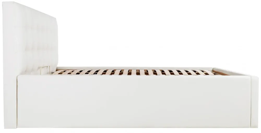Кровать Chester Comfort с высокими царгами 140 х 190 см Fly 2200 С подъемным механизмом и нишей для белья Белый Днепр - изображение 8