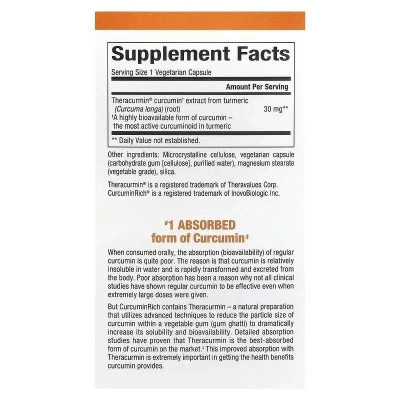 Травы Natural Factors Экстракт куркумина, теракурмин, 30 мг, CurcuminRich, Theracurmin, 30 (NFS-04542) Винница - изображение 2
