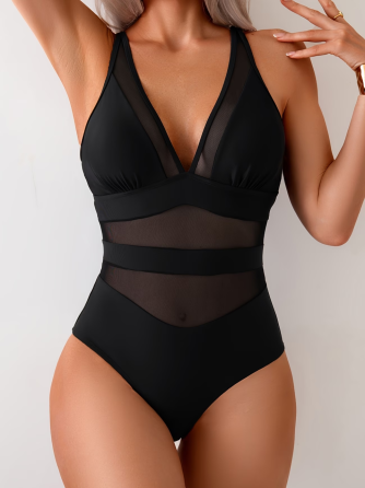 Купальник женский цельный Черный L Харьков