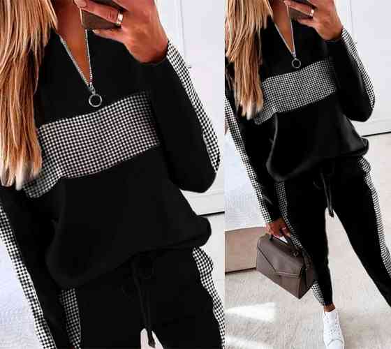 Демісезонний прогулянковий костюм з трикотажу "Wonderlend" оптом | Батал | Розпродаж моделі Київ