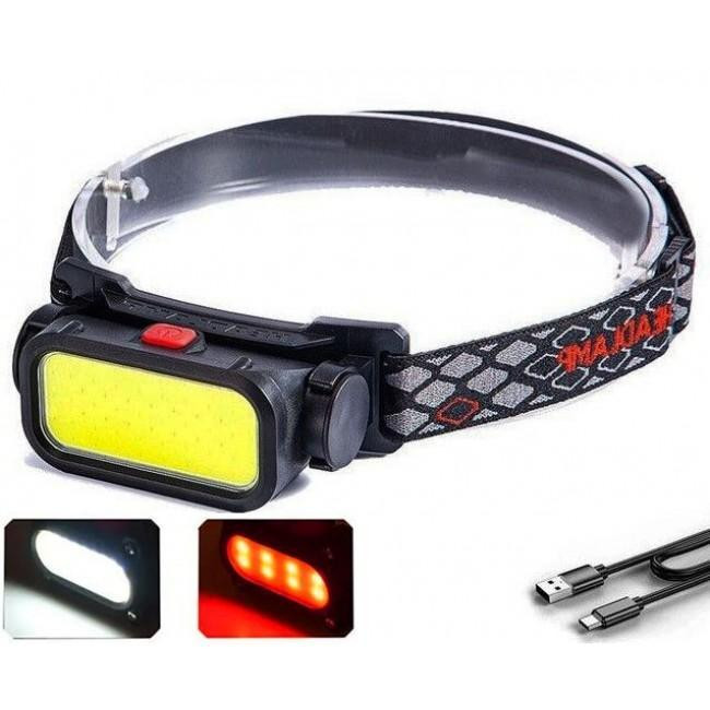 Налобный фонарь BL-008 Bailong с COB диодом, белым и красным светом, 2 режима, до 2 часов работы. Одесса - изображение 3