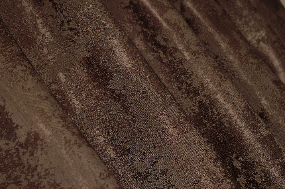 Комплект готовых штор VR-Textil Жаккард Sultan YL № 1202ш Шоколадный 150х270 см 2 шт (33-0034) Киев - изображение 8