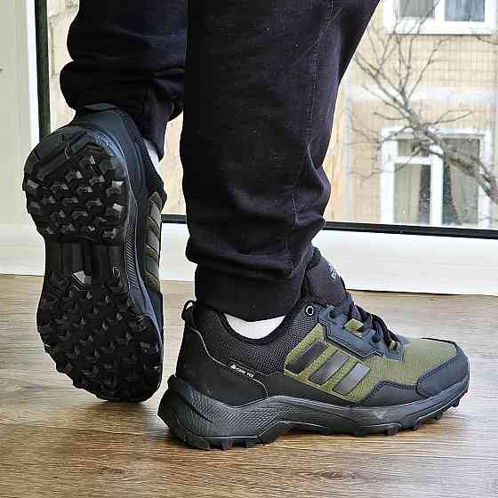 Термо Кросівки Adidas Gore-Tex Хакі Чоловічі Зимові Адідас Зелені (розміри: 41) Дніпро