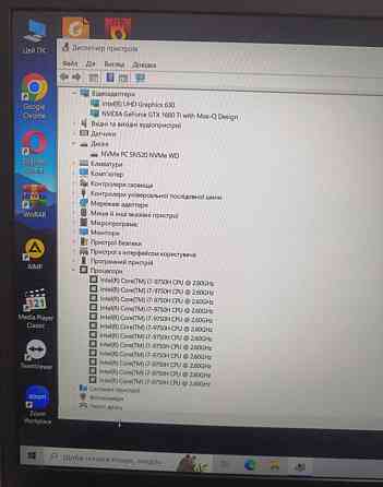 Ноутбук: DELL Gaming G3 /144Hz./i7-9750H / GTX1660 Ti /RAM16GB/ SSD 512Gb. Киев