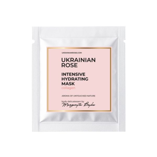 Маска с коллагеном с гиалуроновой кислотой на тканевой основе Ukrainian Rose 30 г Киев - изображение 1