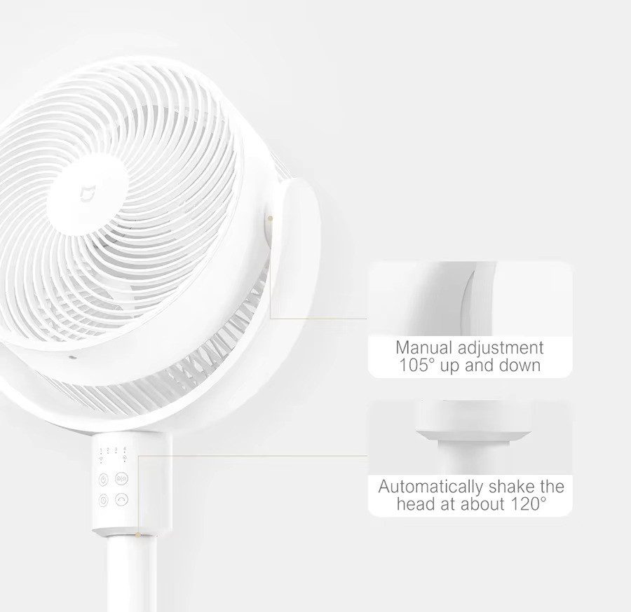 Вентилятор Xiaomi Mijia 18W Circulation Fan + (перехідник на EU розетку) Киев - изображение 5