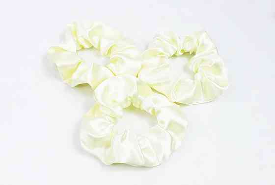 Гумка для волосся атласна Молочний Харків