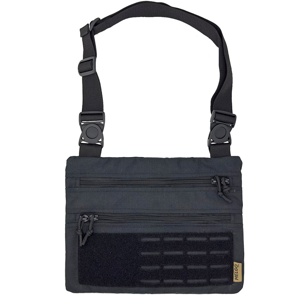 Тактична однолямкова сумка на плече , Чорна Poly-Cordura 900 D Київ - фото 1