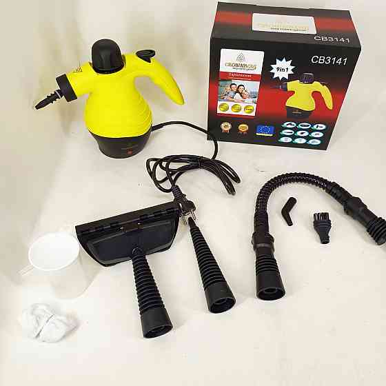 Компактна праска-відпарювач для одягу, Дорожня парова праска, Ручний універсальний пароочисник HY-13 Львів