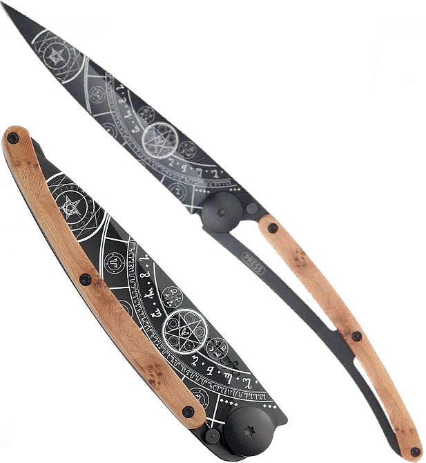 Универсальный Складной Нож с лазерной гравировкой Эзотерический Deejo 