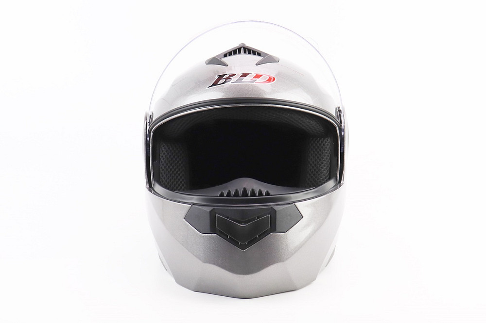 Шолом модуляр, закритий з відкидним підборіддям+відкидні окуляри BLD-159 М (57-58см), СІРИЙ глянець Київ - фото 7