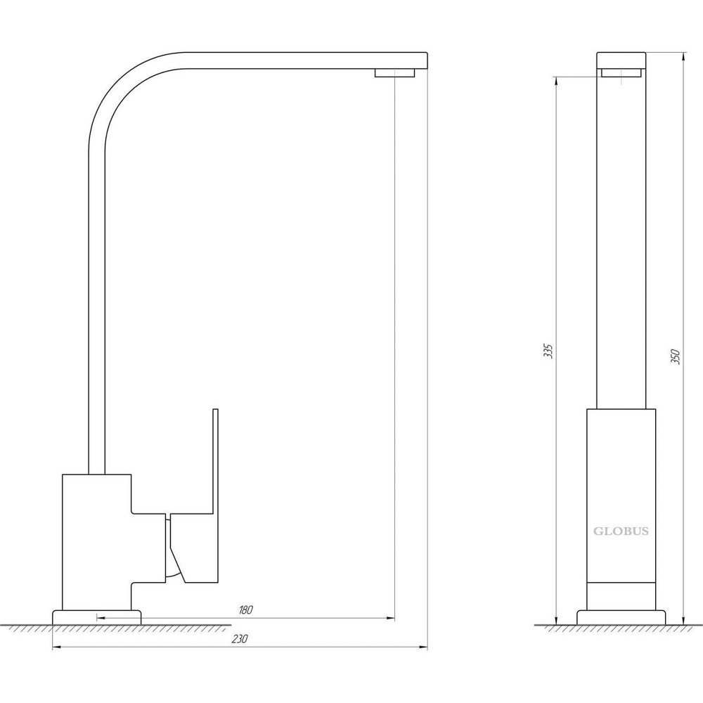 Смеситель для кухни Globus Lux SICILIA SBQ-203S (000015052) Киев - изображение 4