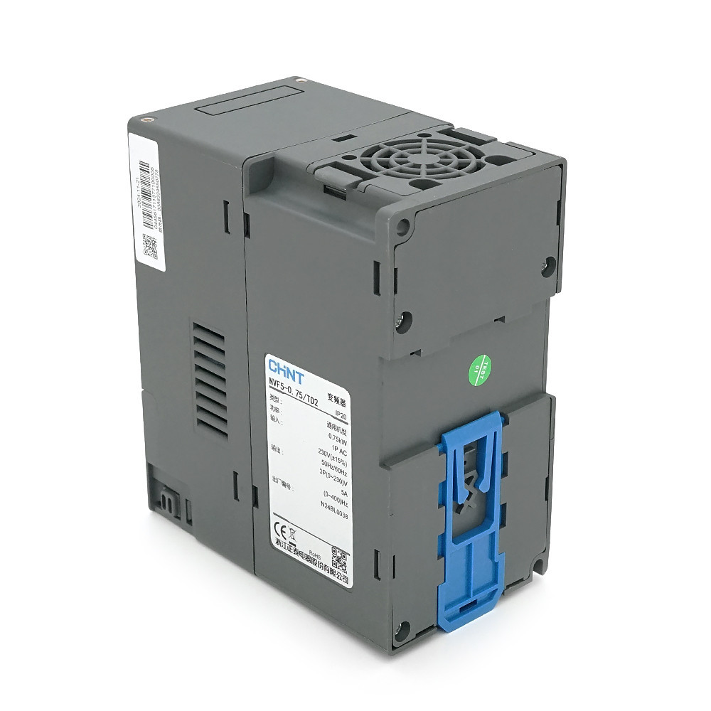 Перетворювач частоти CHINT NVF5-0.75/TD2, 0,75 кВт, 220В, 400Гц-max, векторний,1 фаза Київ - фото 2