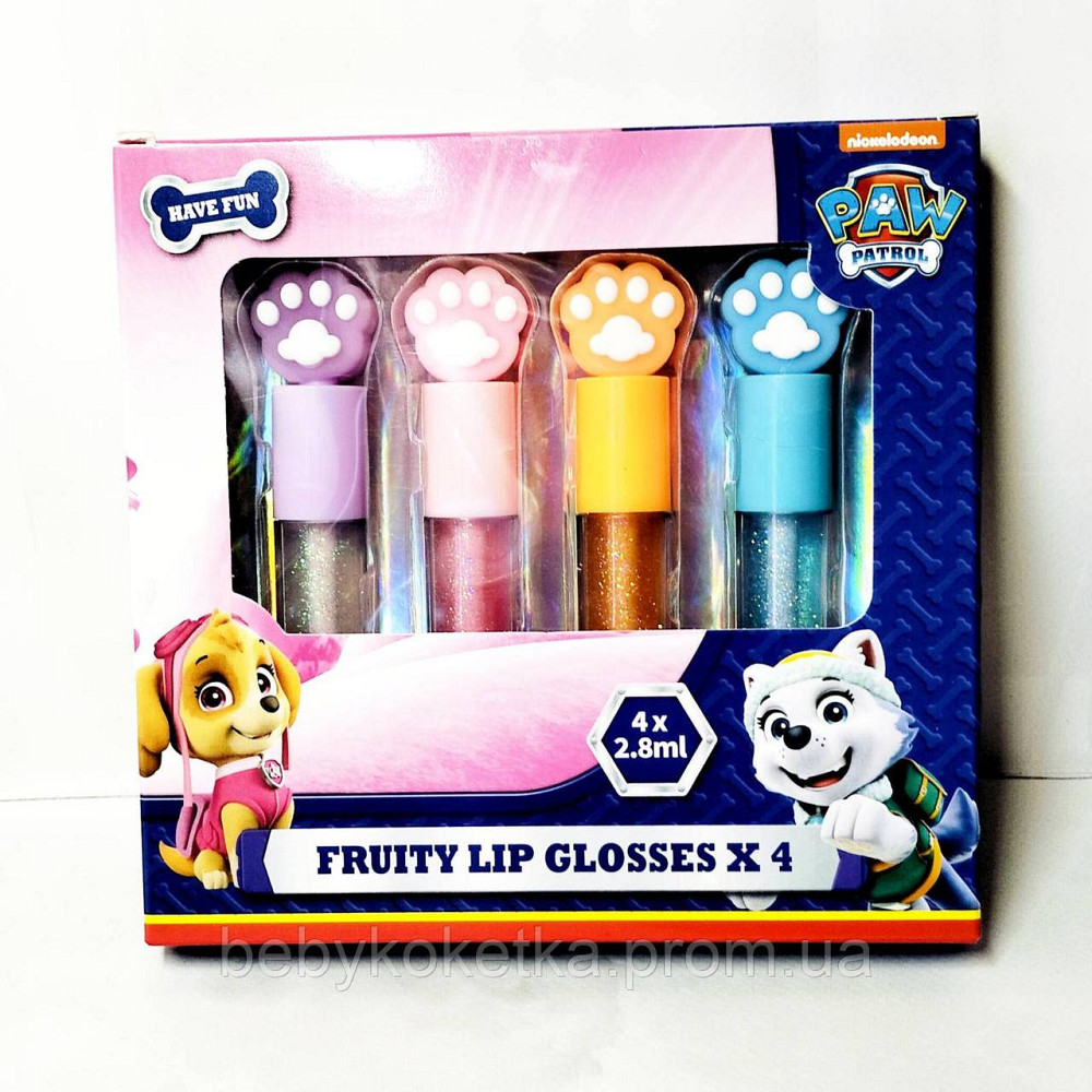 Набор блесков для губ Nickelodeon Paw Patrol 2.8 мл. Львов - изображение 1