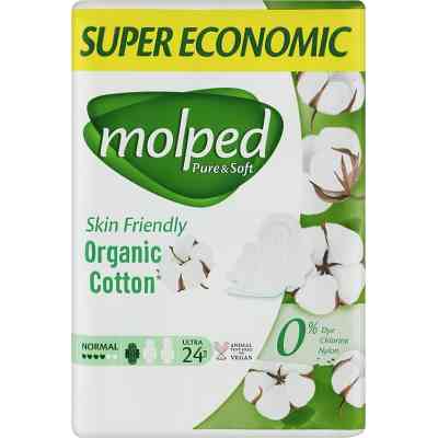Гігієнічні прокладки Molped Pure&amp;Soft Normal 4 краплі 24 шт. (8690536829026) Вінниця