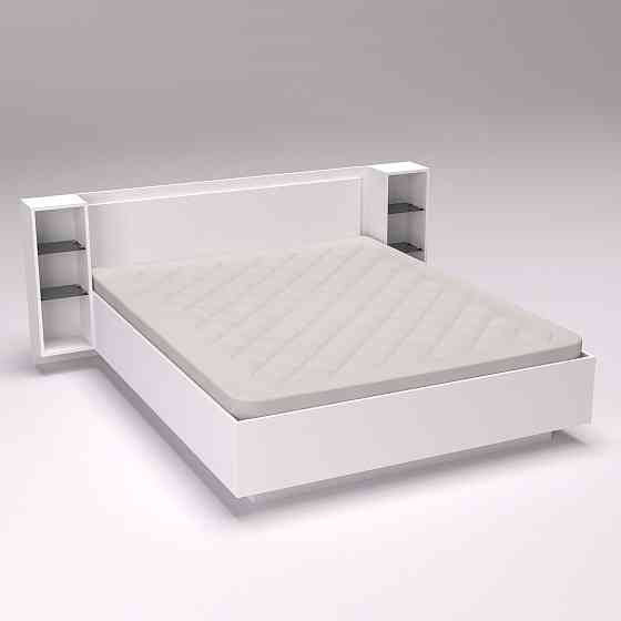 Кровать Кристалл №1 двуспальная, Белый, 2035х2176х850 Львов