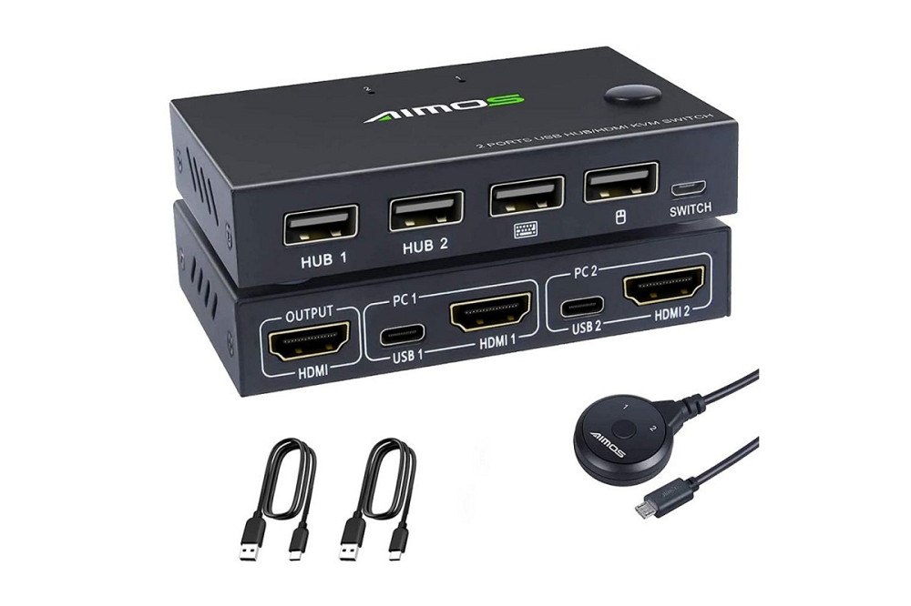 Перемикач KVM Aimos AM-KVM201-CC Луцк - изображение 1