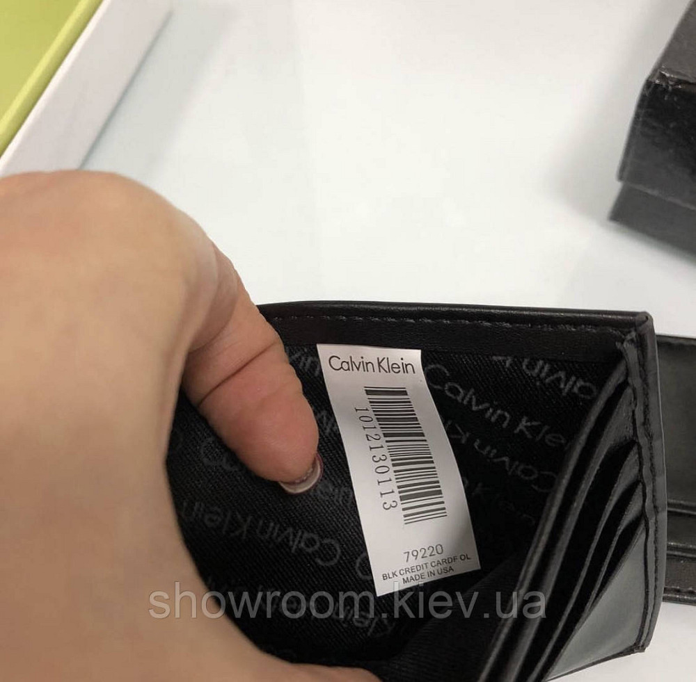 Мужское кожаное портмоне с брелоком в подарочной упаковке (1308-3) Киев - изображение 3