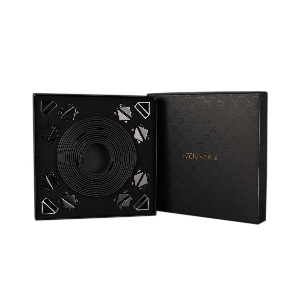 Набір із 8 ременів для зв'язування LOCKINK 8-Bondage-Straps Restraint Set — Black Sex Aura Київ - фото 6