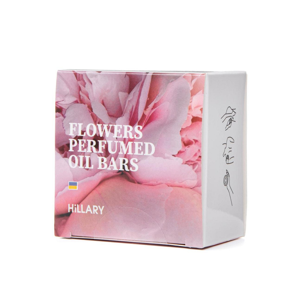 Твердий парфумований крем-баттер для тіла Hillary Perfumed Oil Bars Flowers, 65 г Київ - фото 3