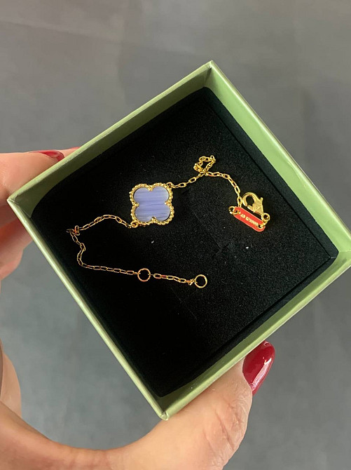 Браслет Ван кліф ліловий у позолоті Одеса - фото 1