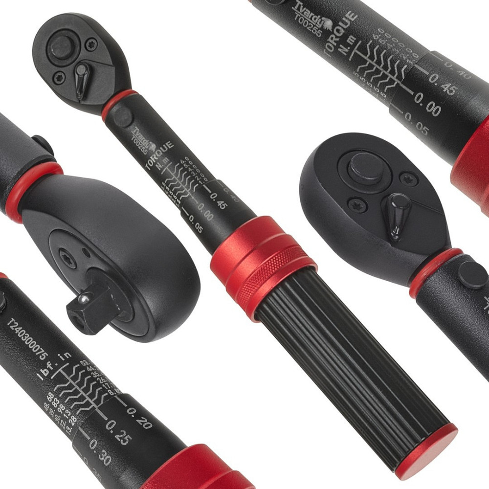 Ключ динамометриичний "Tvardy" 1/4"  1-  6 Nm дов.210мм з хромомолібденової сталі Cr-Mo SCM440 твердістю 49HRC 6 Киев - изображение 1