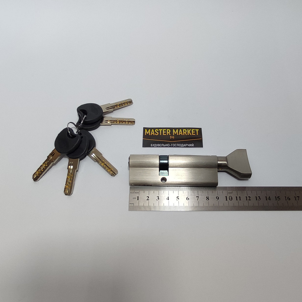 Циліндр Imperial СК-90 (55С/35) латунь ручка Харків - фото 2