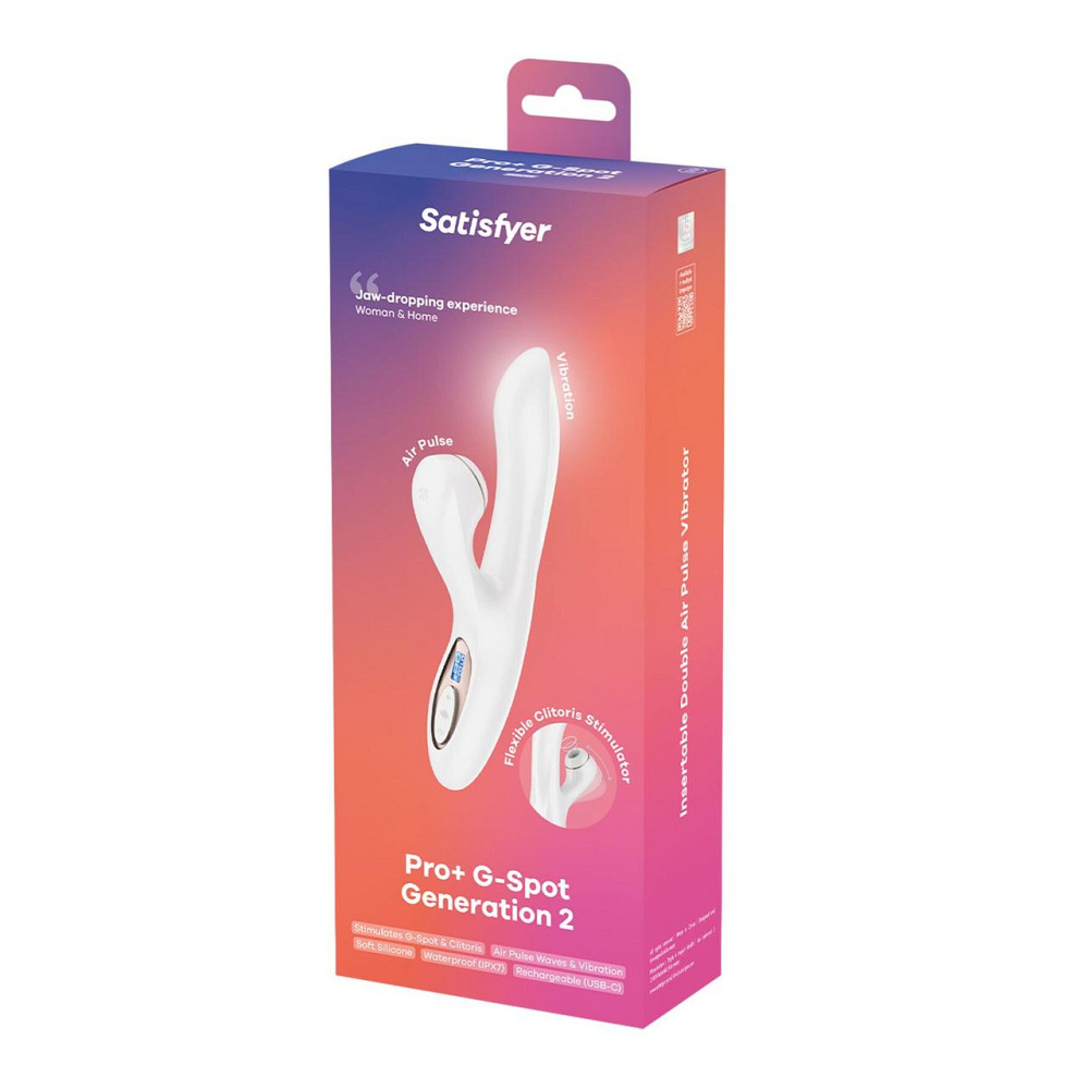 Вакуумний вібратор-кролик Satisfyer Pro+ G-Spot Generation 2 White Sex Aura Київ - фото 8