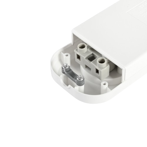 Колодка подовжувача без заземлення 2 розетки біла Standard Titanum Житомир - изображение 2