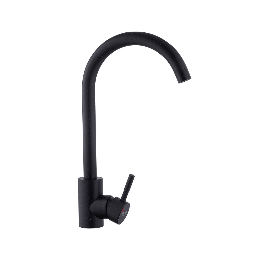 Змішувач для кухні Kroner KRP Edelstahl Klassisch - SCH035 чорний Київ - фото 4
