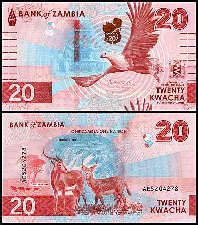 Замбія / Замбия / Zambia 20 Kwacha 2024(2025) Pick 63 UNC Полтава