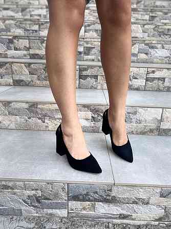 Meideli Туфлі жіночі MEIDELI чорні еко-замша каблук 9 см 38р.-25 см 39р.-25.5 см (3955) Коломыя