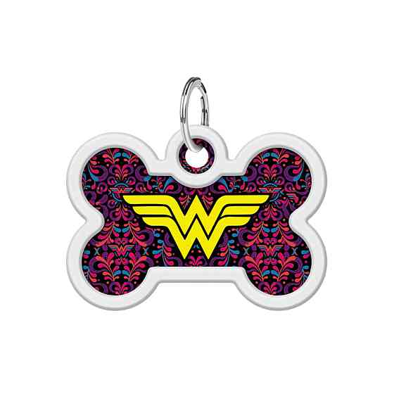 Адресник для собак и кошек металлический WAUDOG Smart ID с QR паспортом, рисунок 