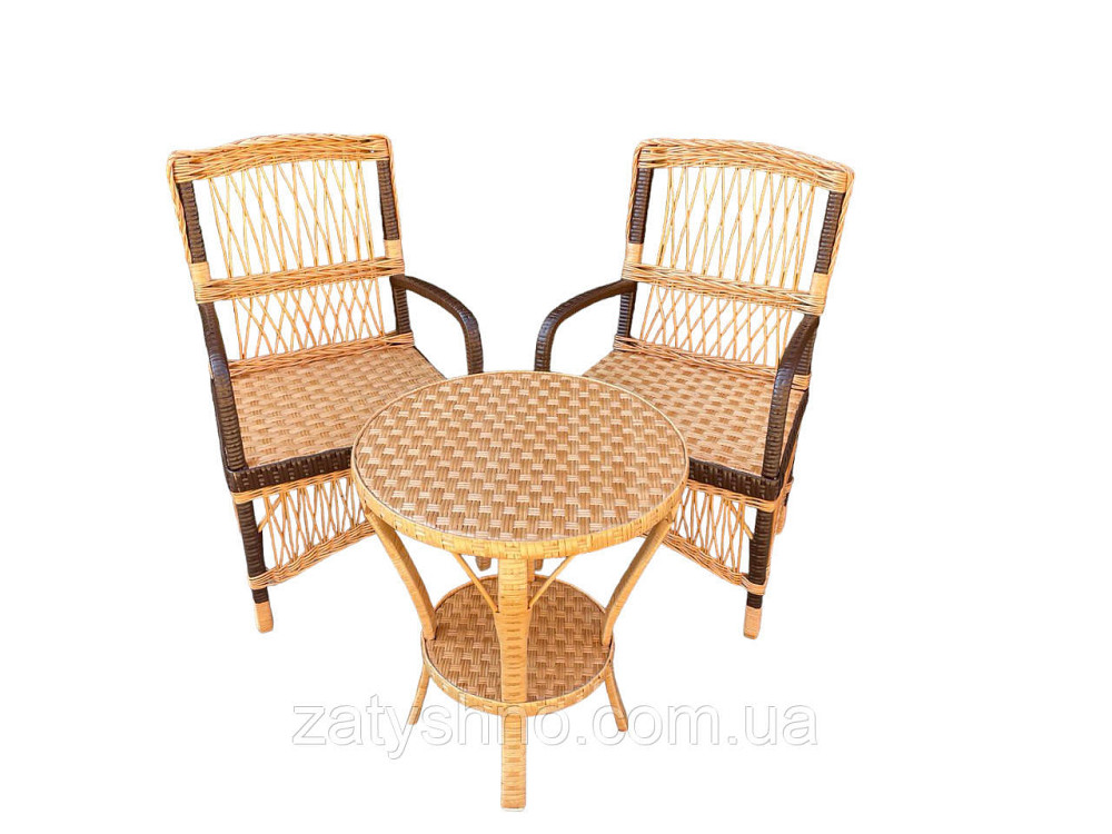 Меблі плетені зі стільцями Київ - фото 7