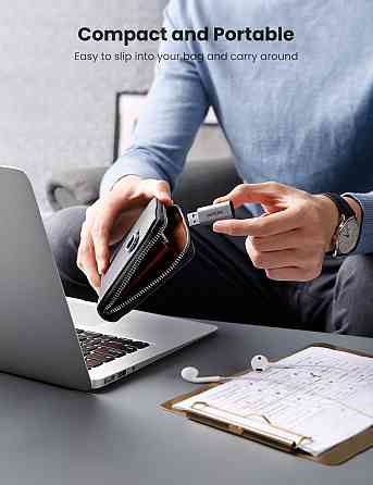 Звукова карта USB AUX jack, TRRS (Mic & Ear), ALC4030 Ugreen Сіра CM383 Винница