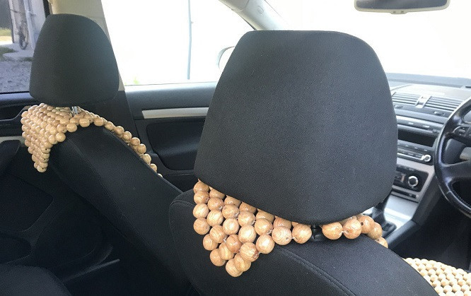 Масажер-Накидка Дерев'яна на Автомобільне Сидіння (Пара) – Масажний комплект для комфорту в дорозі Івано-Франківськ - фото 3